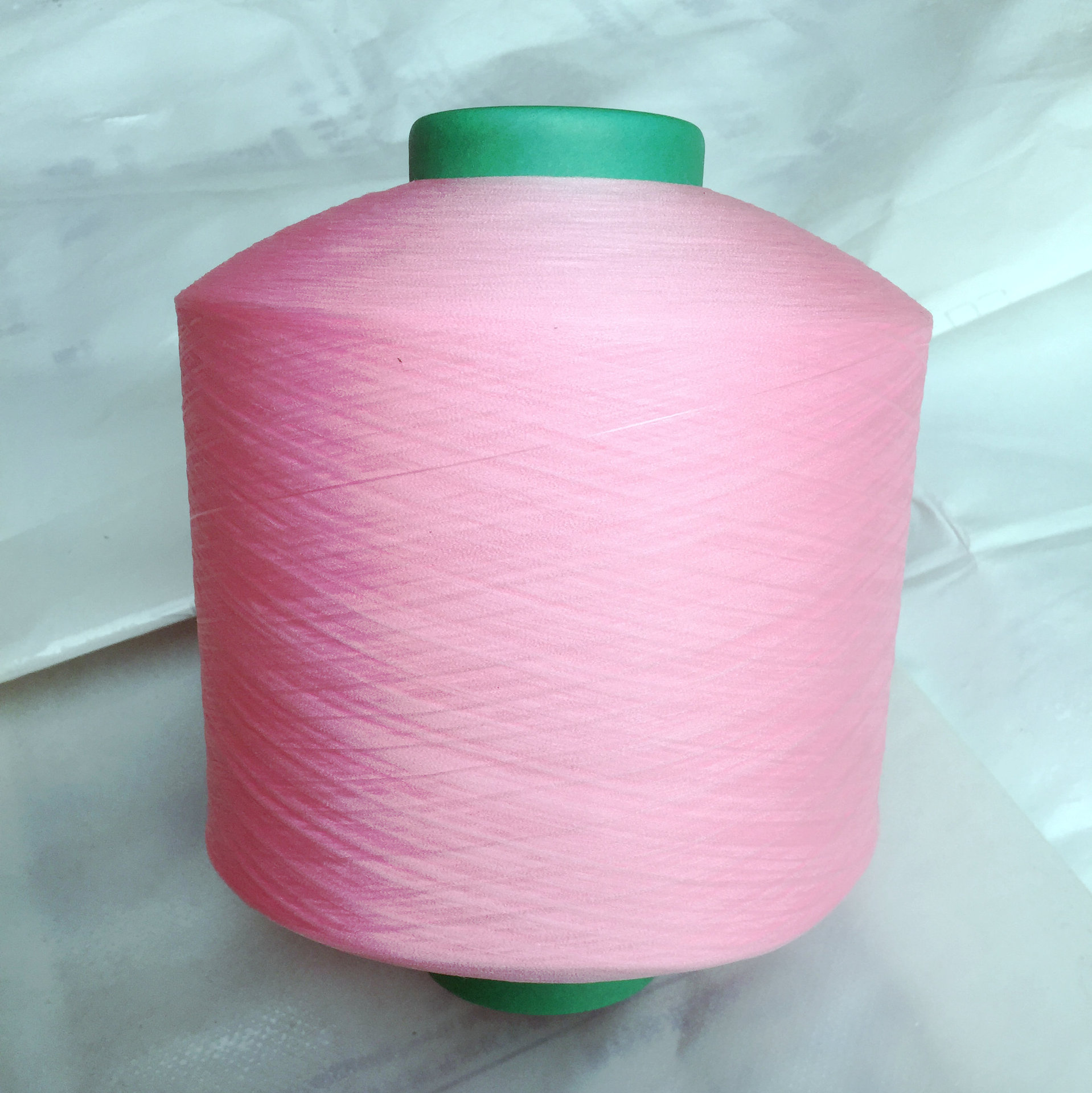 口罩耳绳原料批发浅粉红色25-70d丙纶pp弹力丝纺织纱线丙纶加弹丝