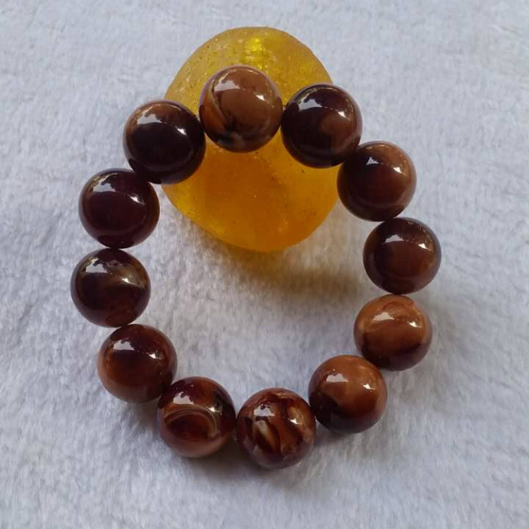 松香树脂琥珀手链