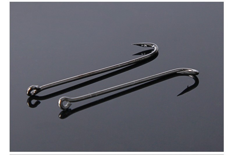 直销高碳钢黄鳝钩长柄带圈小钩门 长柄带圈黄鳝偏钩1000个起批