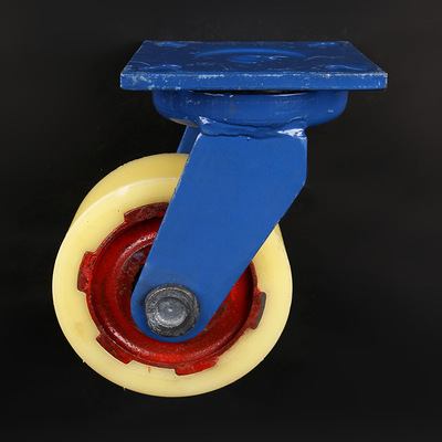 厂家销售重型尼龙轮 尼龙浇铸脚轮塑料推车万向轮 载重大转向轮