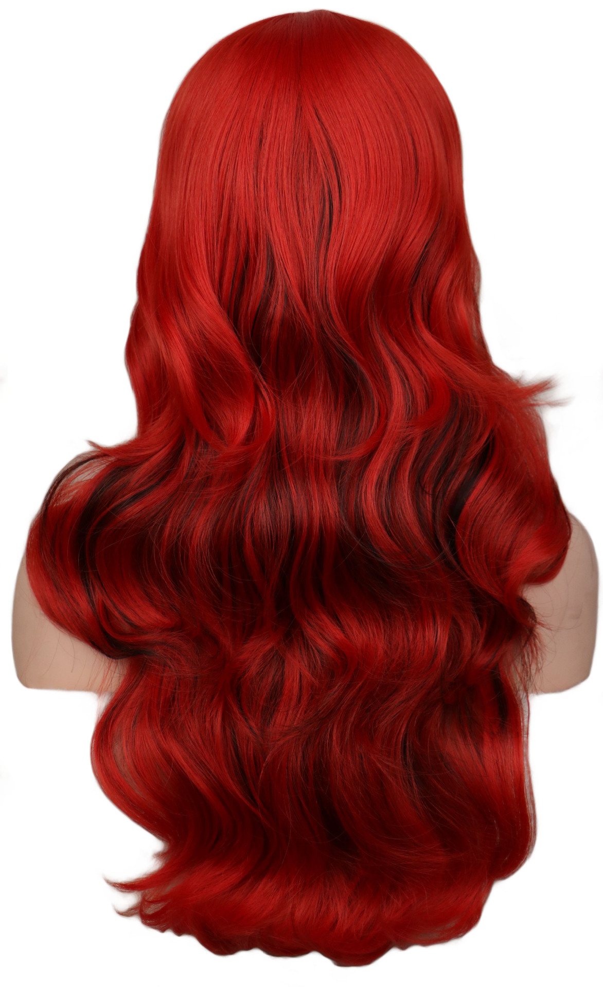 原宿假发动漫cos假发女 混色黑红渐变蓬松时尚欧美 假发套批发