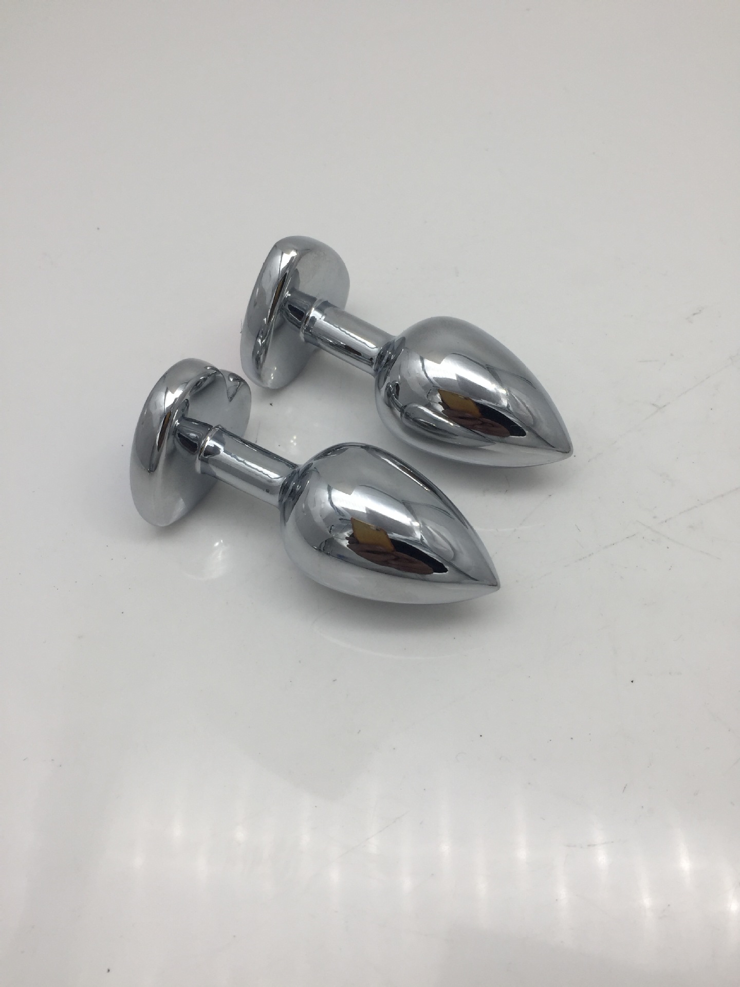 金属不锈钢心形肛塞栓银色小号成人情趣用品源头厂家直销玩具55g