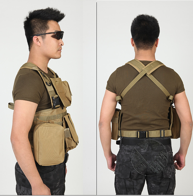 rrv肚兜战术背心户外野战真人cs装备 轻量化胸挂作战马甲工厂批发