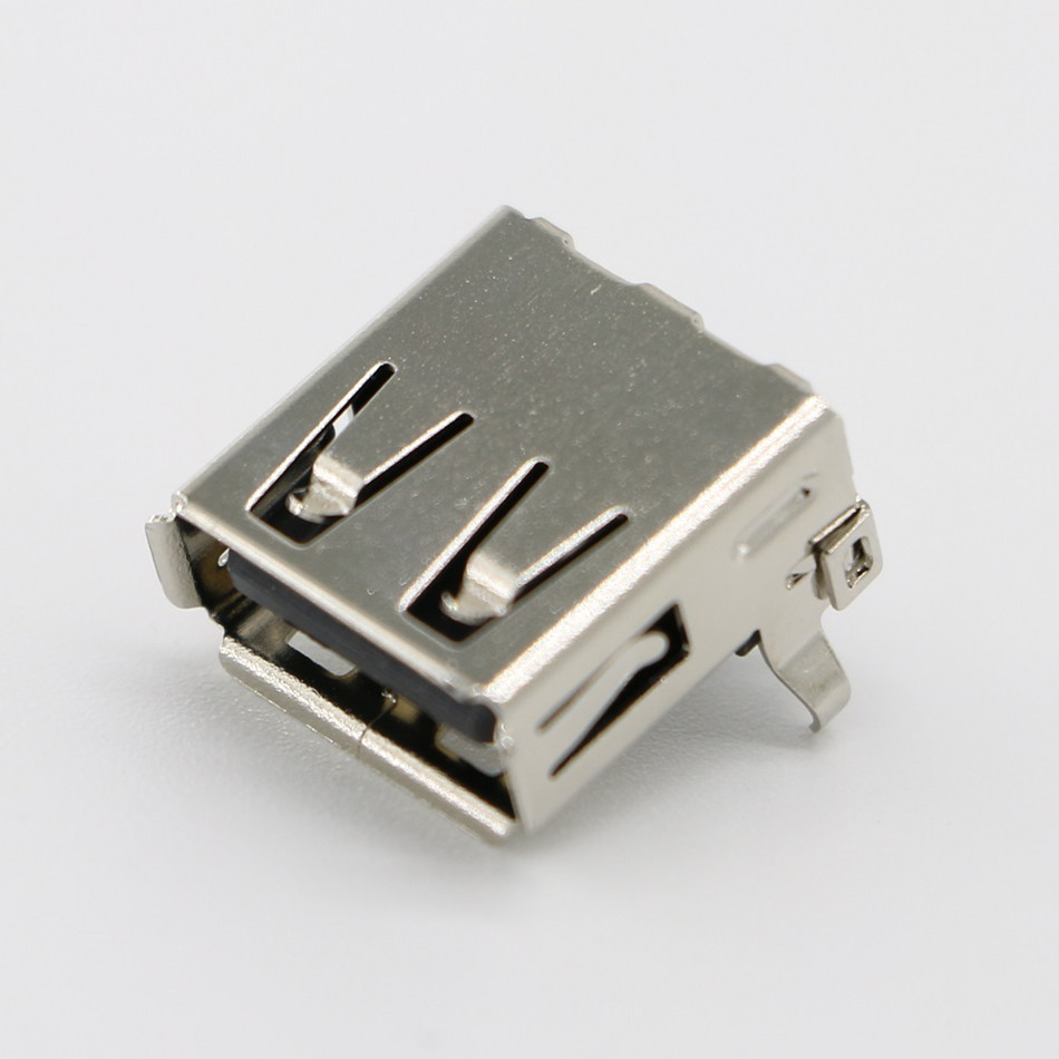 高品质usb充电器接口 90度卧式usb a型usb母座 usb2.0充电母座