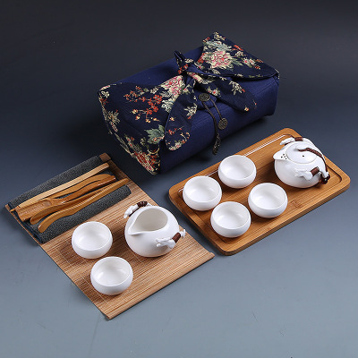 一壶六杯旅行茶具套装收纳便携包快客杯整套活动促销礼品定制logo