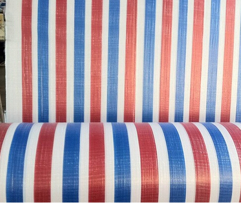 批发篷布彩条布防水布防雨布塑料布挡风防晒遮阳盖货布三色布双膜