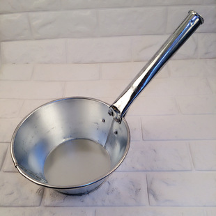 批发不锈钢加深平底水勺不锈钢特厚勺长柄舀水瓢水舀子5元店货源