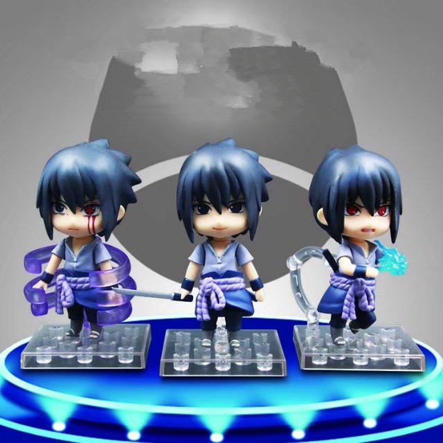 火影忍者 宇智波 佐助 疾风传 q版3款佐助 盒蛋手办公仔