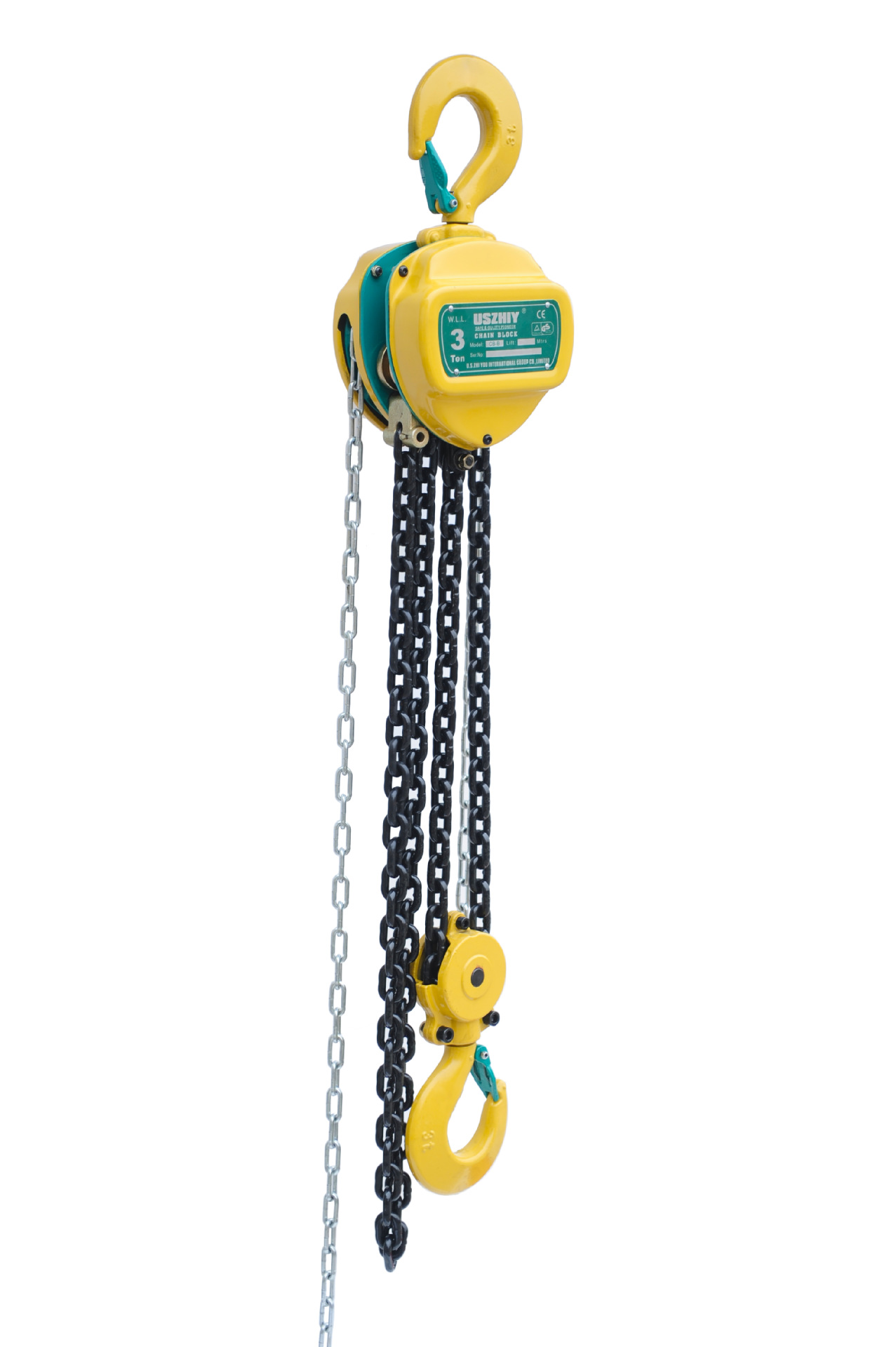 uszhiy美国手拉葫芦2吨3米倒链手动葫芦智友优质安全耐用起重葫芦