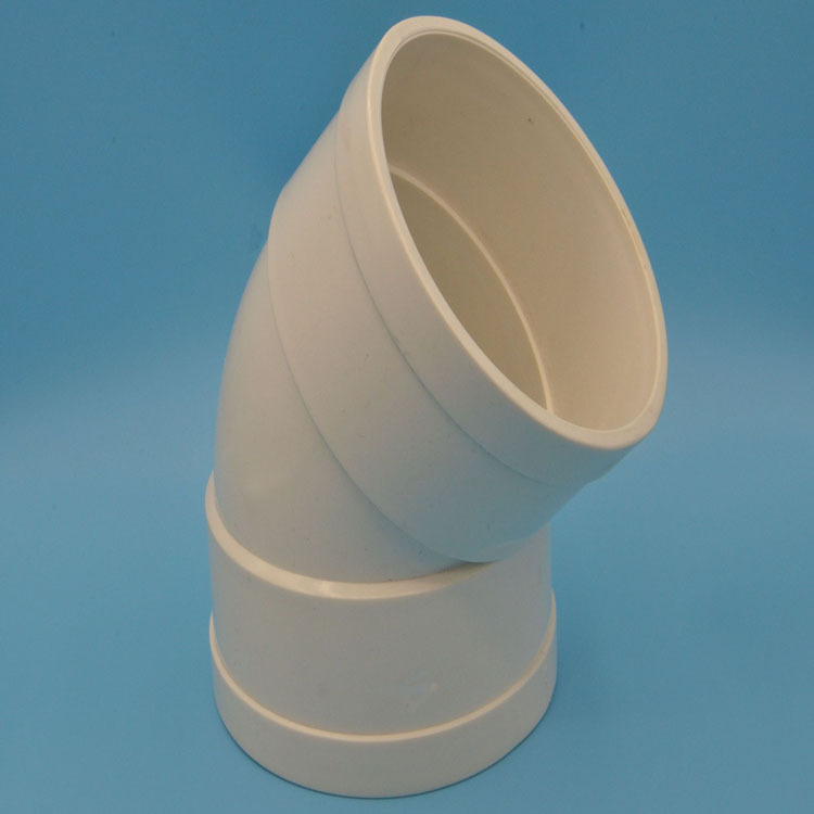 兴隆厂家 45度弯头接头 pvc排水管系列管件 塑料配件生产批发