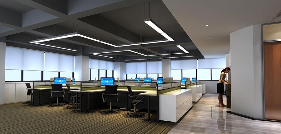 办公灯吊线灯 写字楼照明灯具 led吊灯 办公吊线灯 吊线办公灯