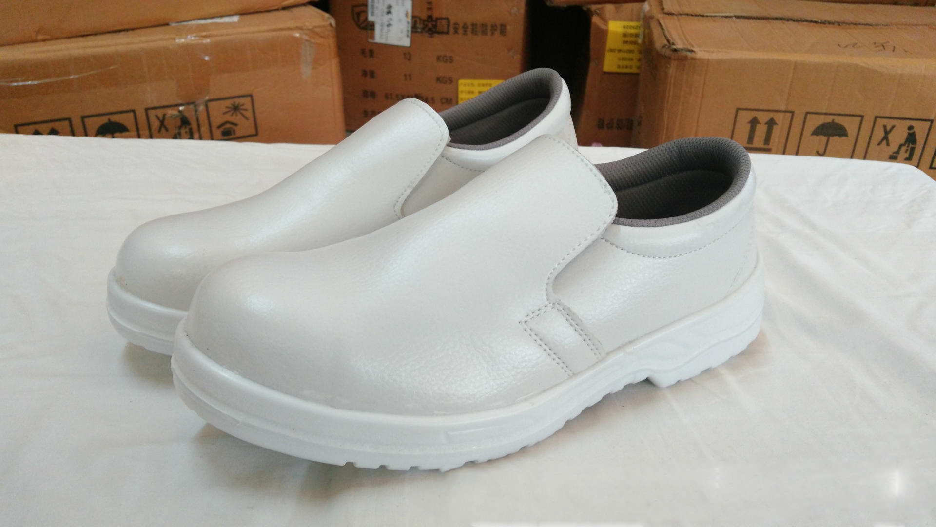 白色安全鞋无尘pu底安全鞋 防静电防砸劳保鞋绝缘鞋刚包头工作鞋