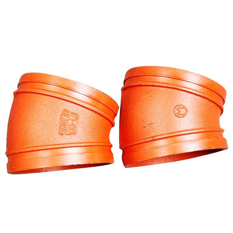 鼎梁(dl)沟槽管件22.5°弯头弯接沟槽弯头76~219