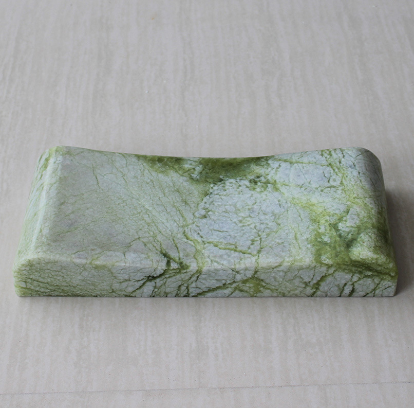 天然玉石枕头实心玉枕头夏凉枕护颈枕助眠健康枕颈椎保健汗蒸玉枕