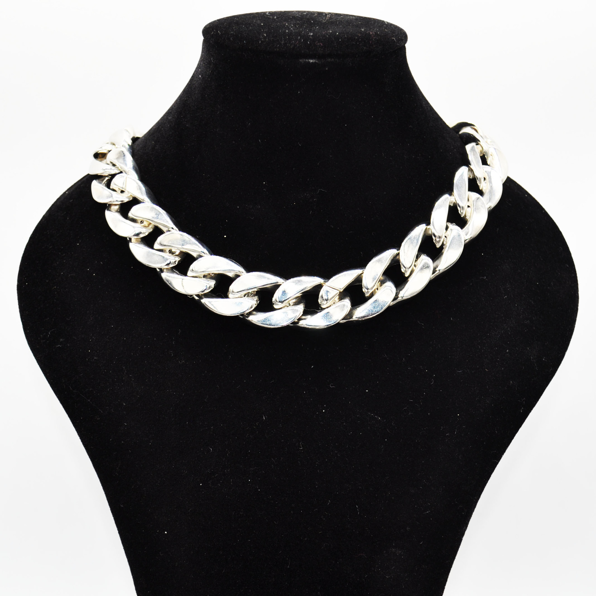 欧美时尚大牌潮品镀金ccb粗链条百搭颈链项链