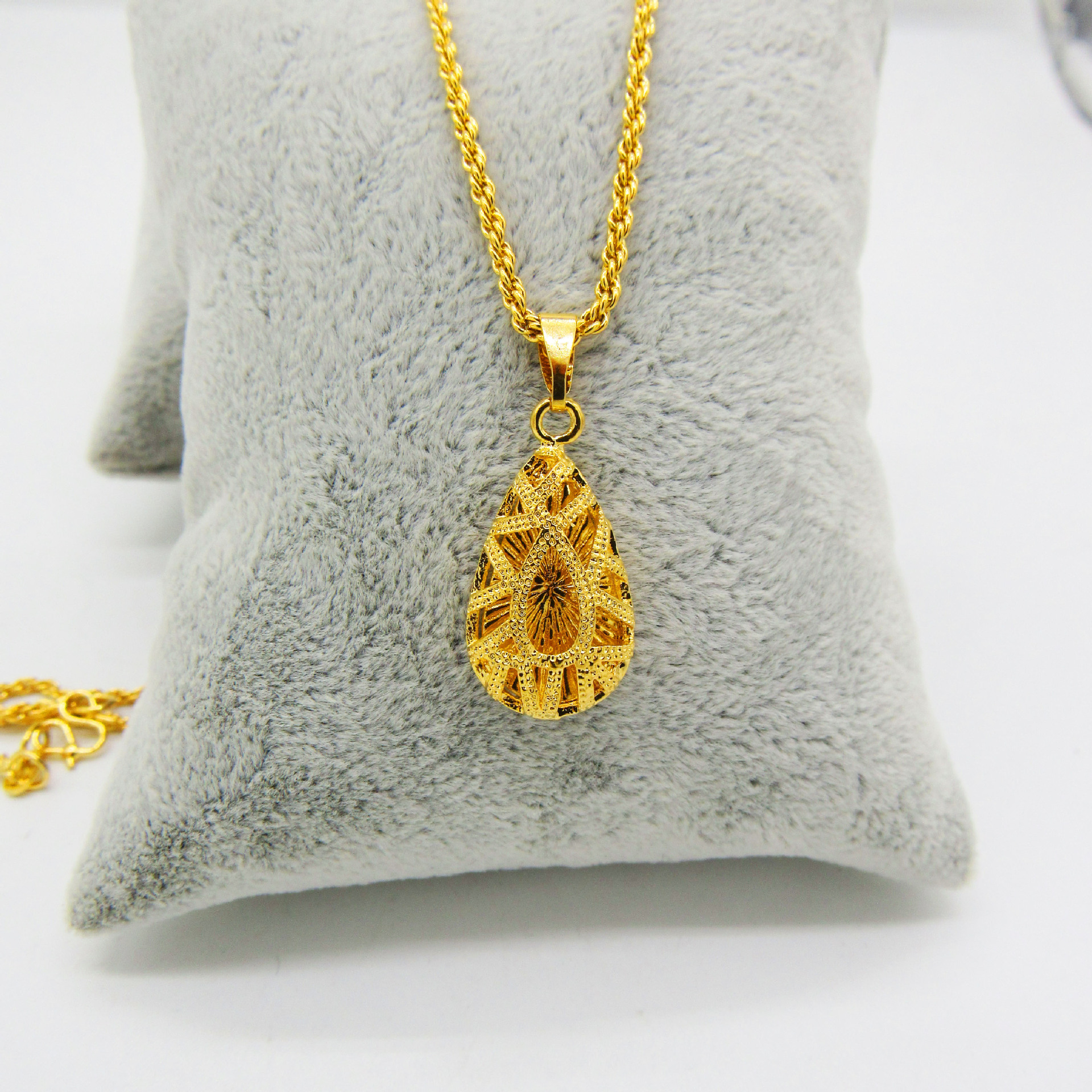 士角佛珠项链男六金王项链镀霸真高档铜饰品货厂家malenecklace