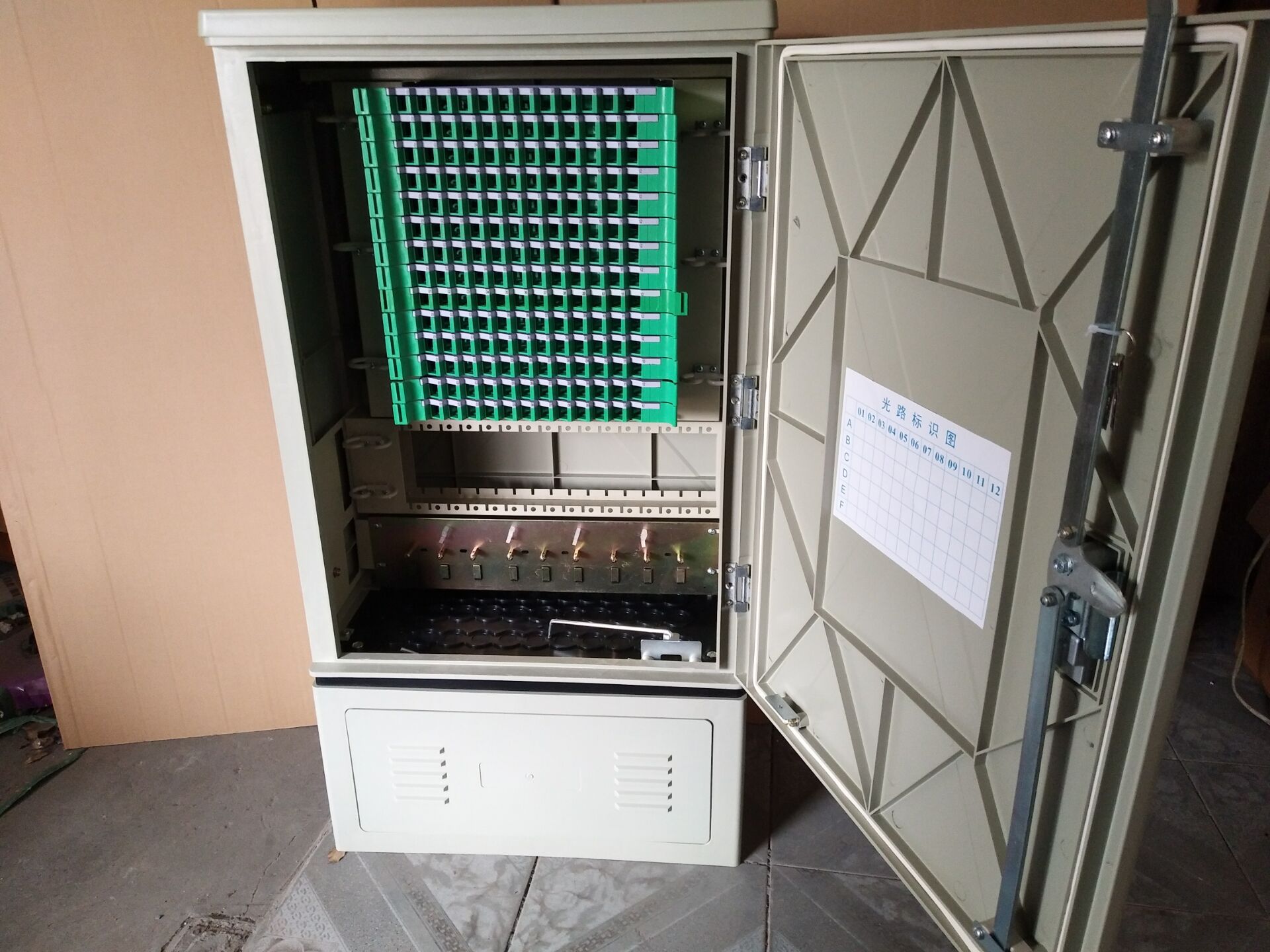 室外落地式144芯光缆交接箱144芯光纤交接箱 光纤分线箱576