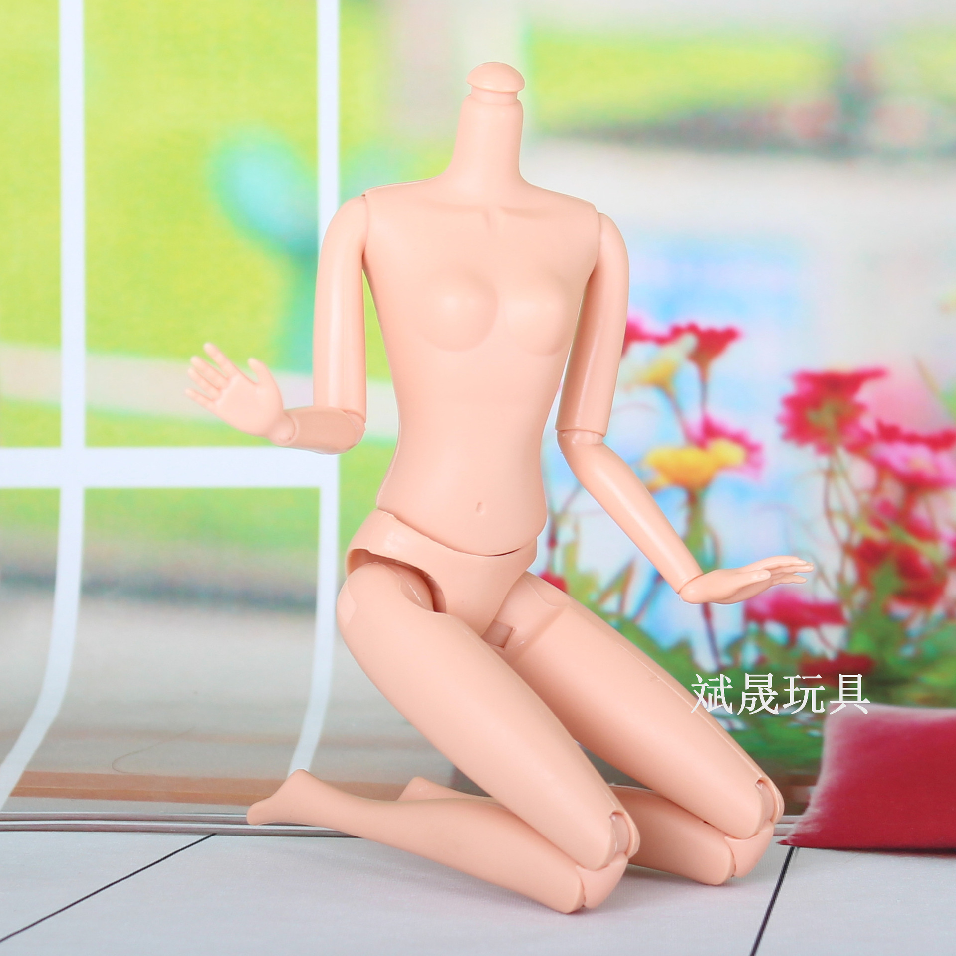 芭比娃娃 升级版12关节身体素体裸娃 肉色或普肌