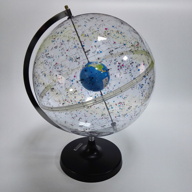 厂家直销32cm透明天球仪星座地理学习模型高清教学星球仪