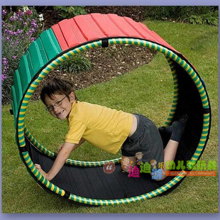 专柜正品幼儿园玩具感统趣味运动大滚圈平衡力大滚筒圆桶安全滚轮