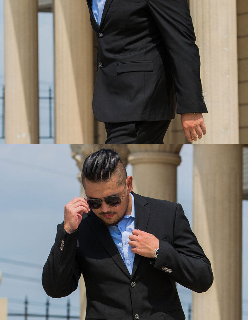 加肥加大码男士西装特大号胖子男装肥佬西服结婚礼服职业装工装男