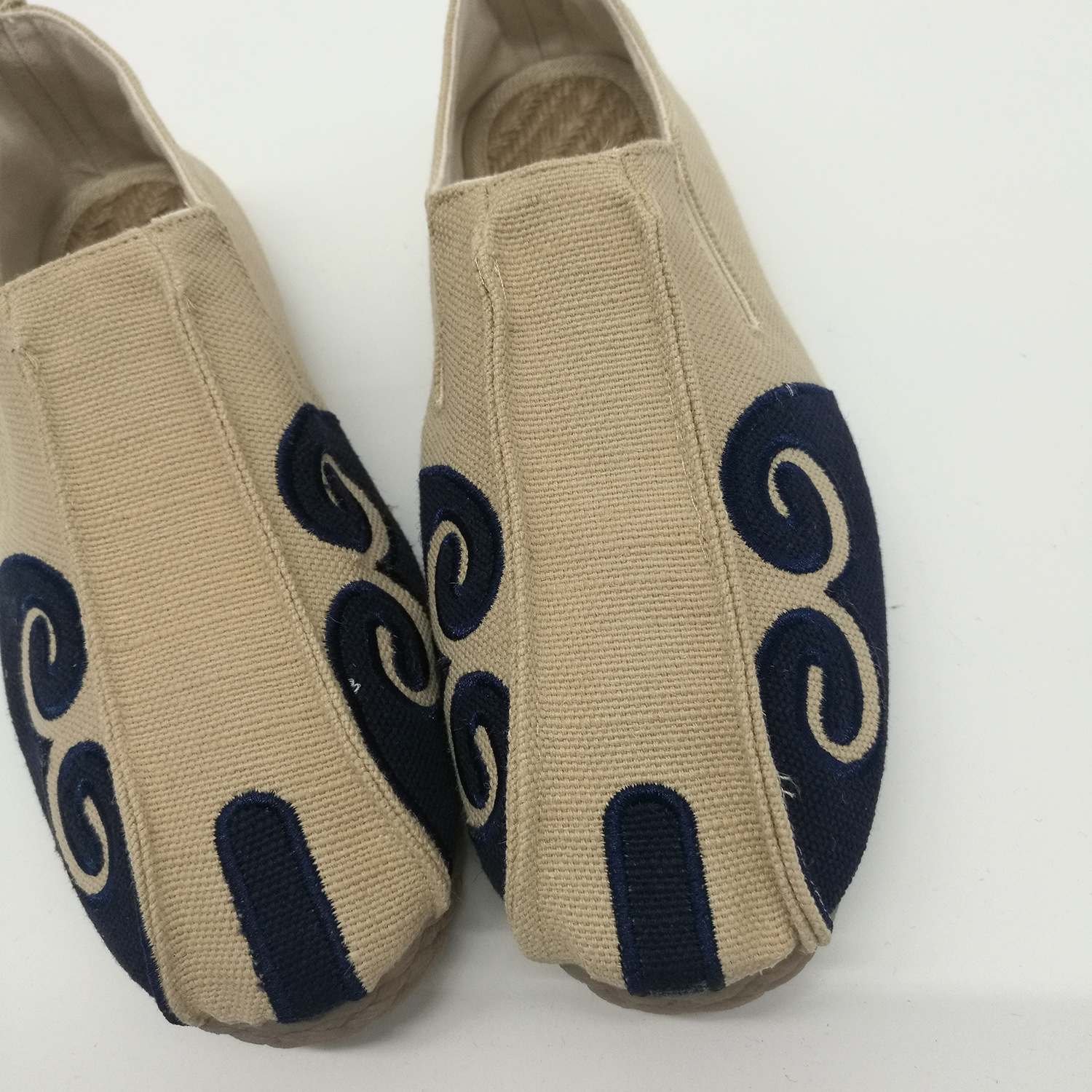 242024新款棉麻帆布男鞋牛筋平底鞋家居旅行民族风布鞋休闲鞋