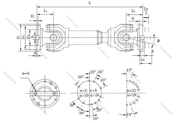 厂家直销swp-b十字万向节联轴器 伸缩万向轴 价格合理 欢迎来电