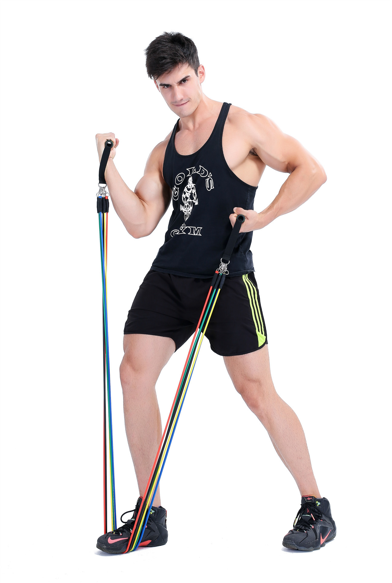 健身绳弹力管套装拉力绳健身男女力量训练套装健身拉力管套装