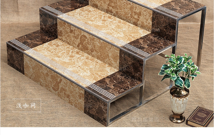 防滑整体楼梯梯级砖仿大理石砖踏步砖台阶砖耐磨防滑槽可定制尺寸