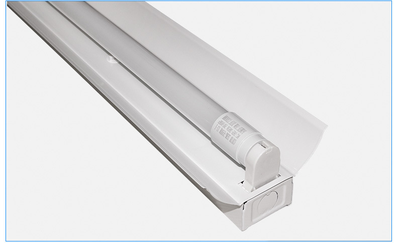 led单支带罩支架单管支架灯t8led支架单管荧光灯1.2m日光灯架子