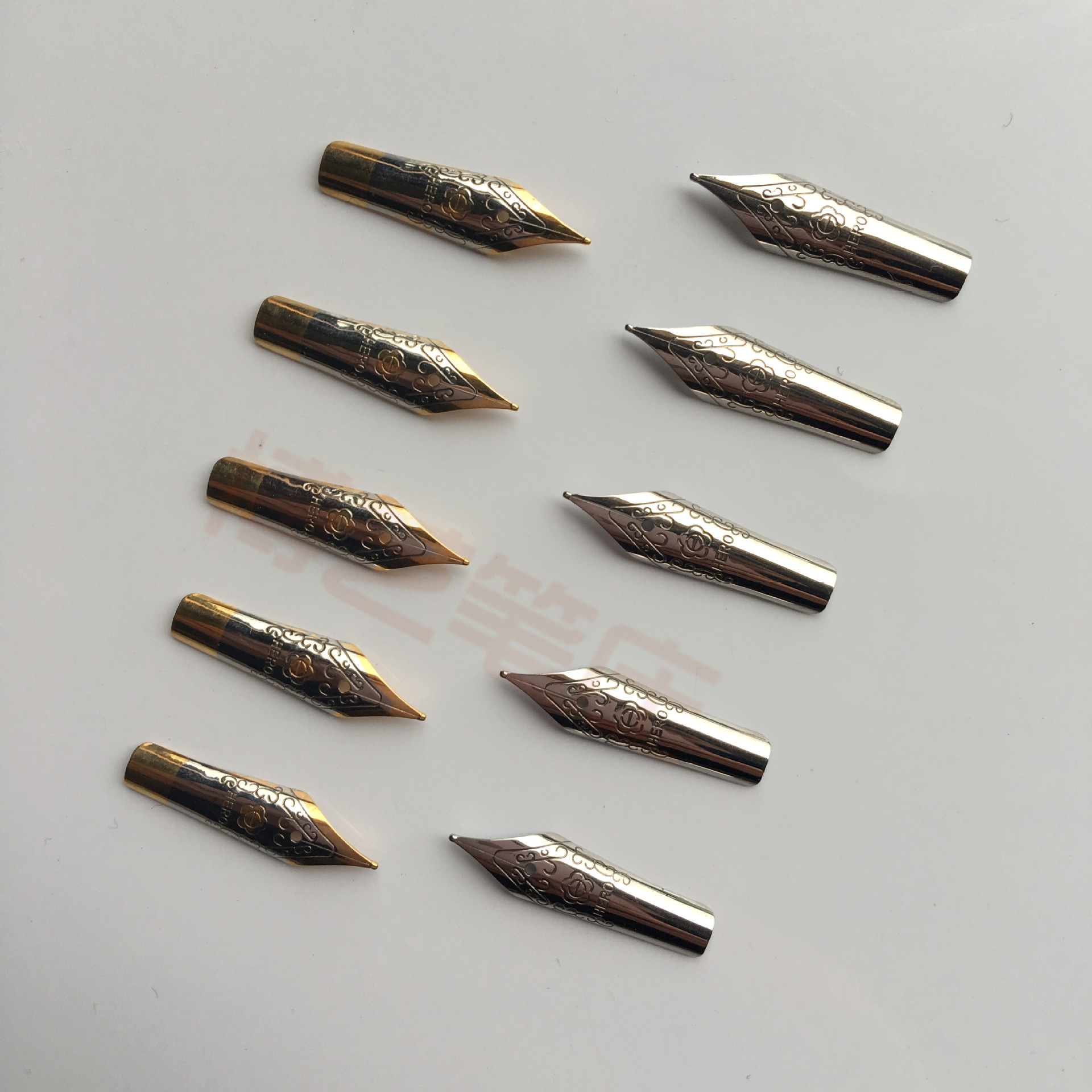 批发英雄永生通用钢笔尖0.8/0.5/美工/钢笔钢尖特细墨水笔尖配件