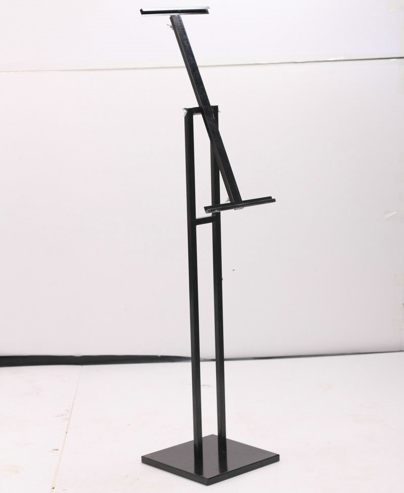 广告支架_kt板挂画架立式广告支架 斜面铁质pop双面厂家直销 - 阿里巴