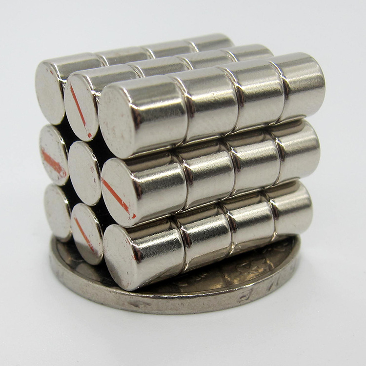 磁碰开关铁磁双面磁铁强磁铁圆形包装磁钕铁硼厂家批发6x5