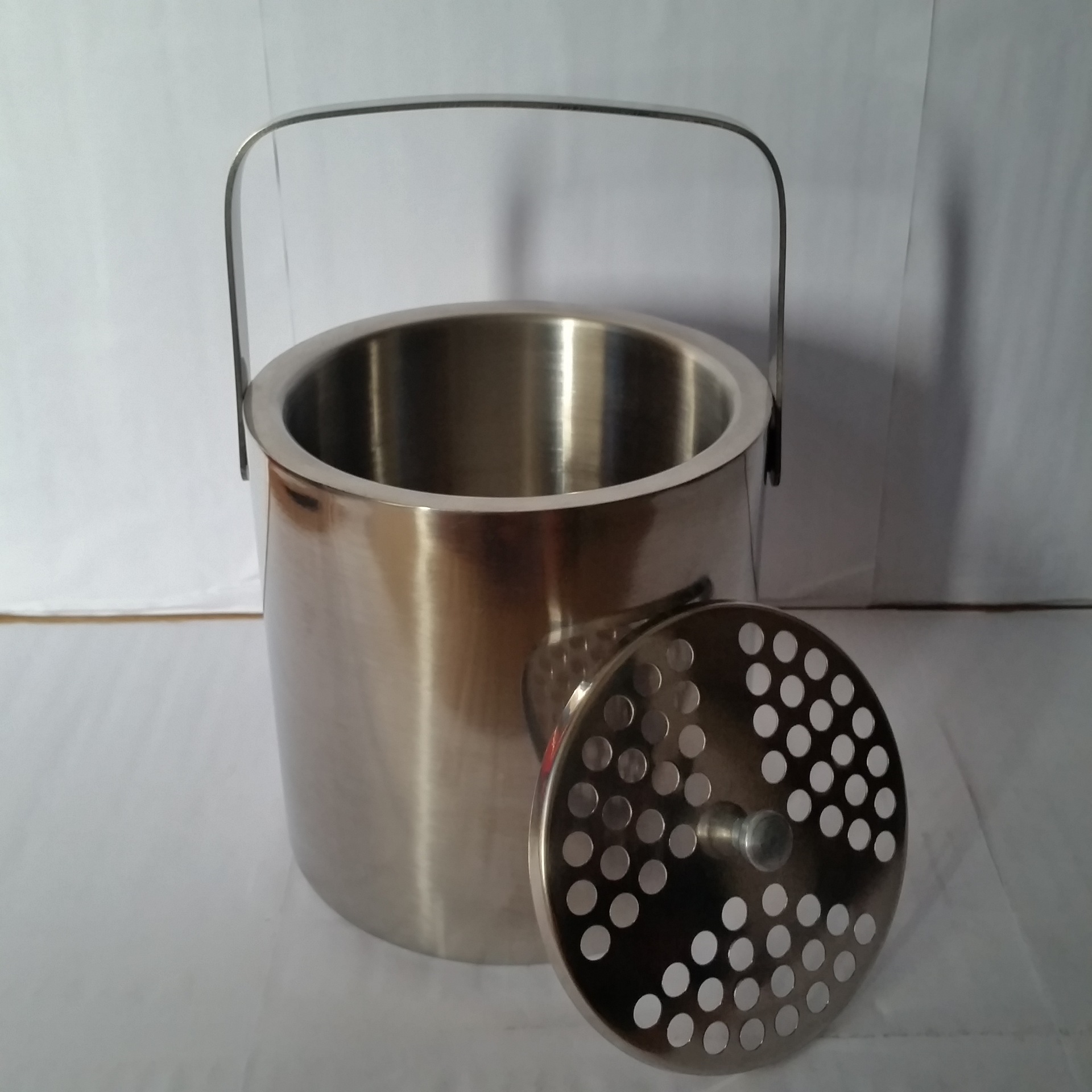 不锈钢无磁豪华香槟桶 加厚带圆球耳香桶冰桶 酒吧ktv啤酒冰桶