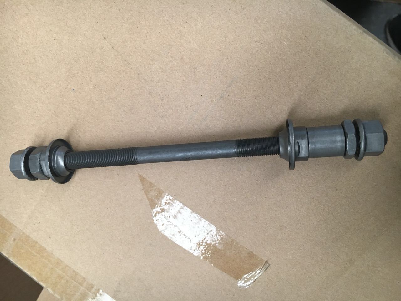 山地车自行车车轴后花鼓轴心变速后轴实心轴芯自行车配件骑行