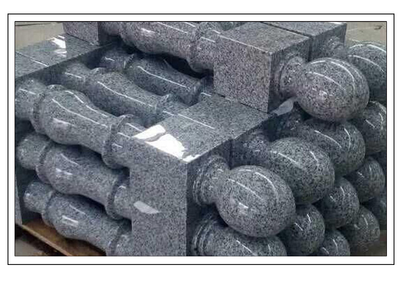 现货小型花岗岩罗马柱直销 耐腐蚀异型石材罗马柱定制 选长岭供应