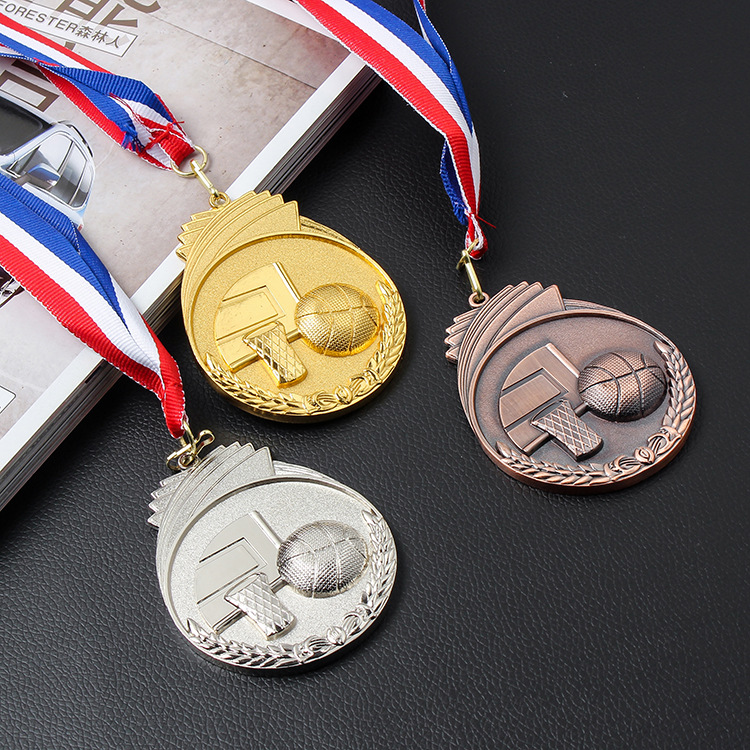 厂家供应运动会比赛赛事奖章 篮球赛奖牌定制 金银铜牌定做