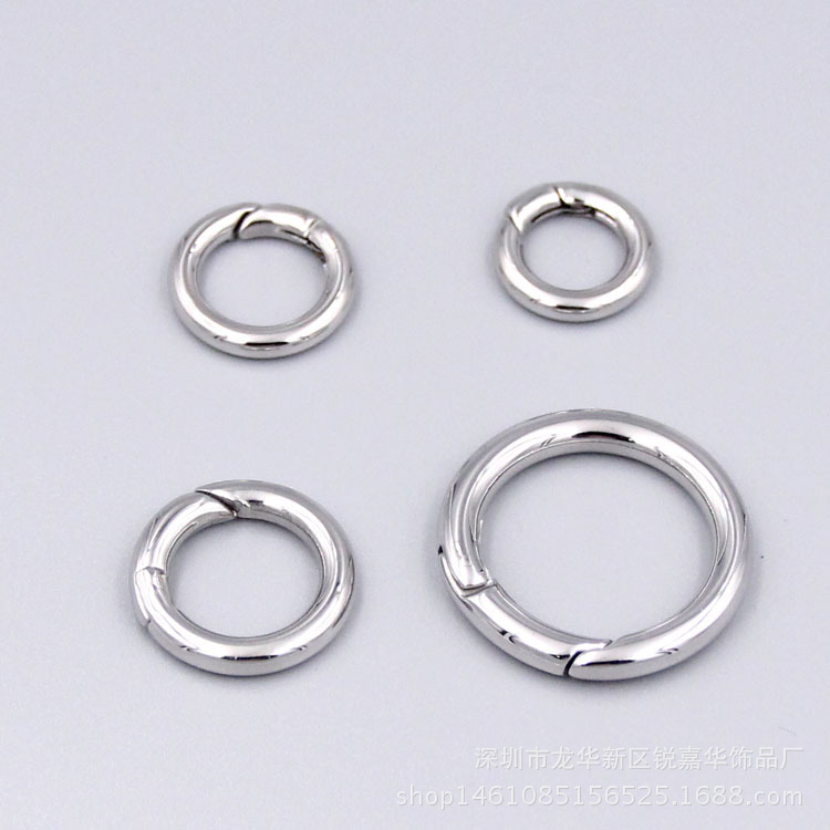 Factory Direct Sales Stainless Steel 316L Multi-Specification round Buckle Spring Fastener round DIY Metal Button