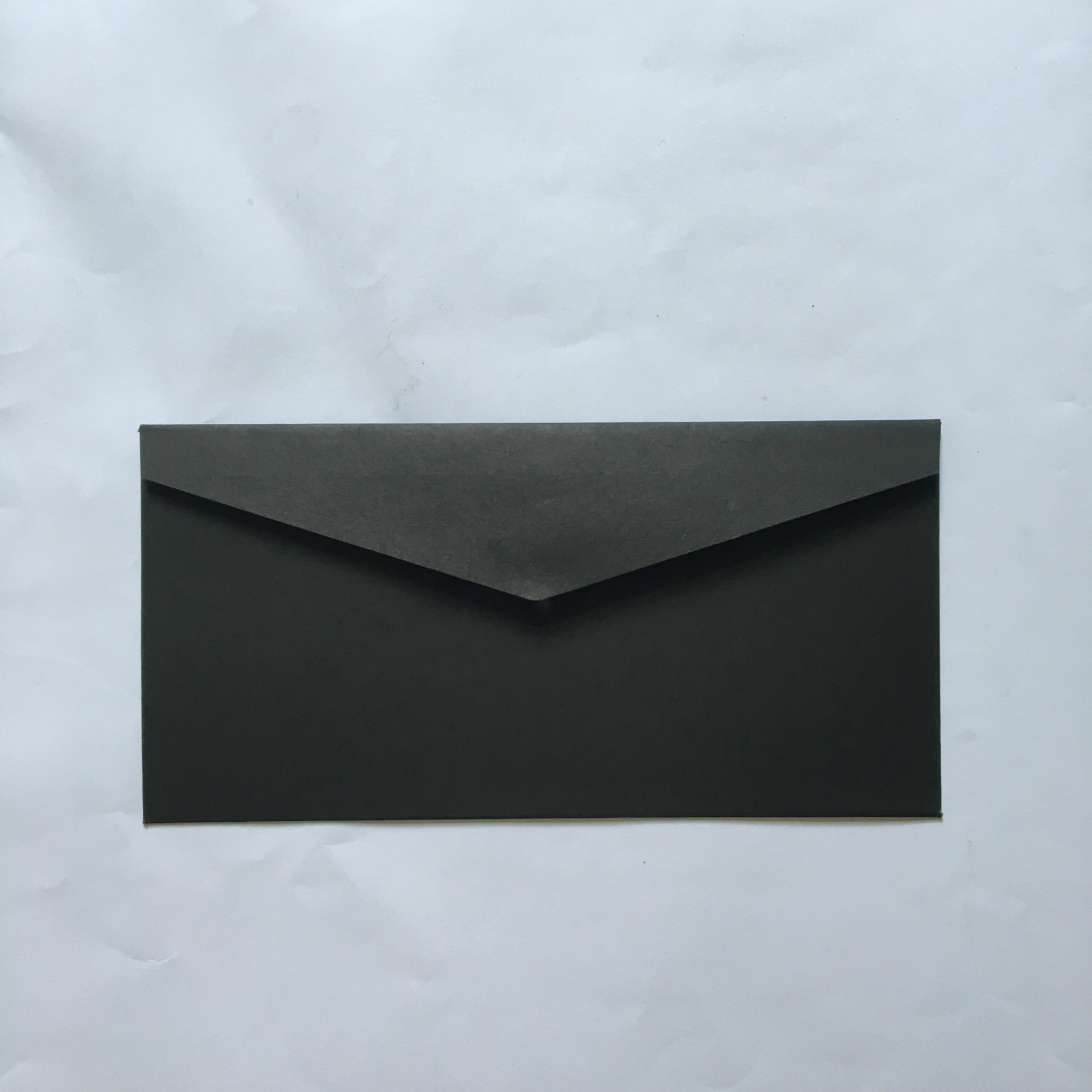 纯色空白黄牛皮纸黑色信封蝴蝶结 珠光纸信封定制印刷烫金logo