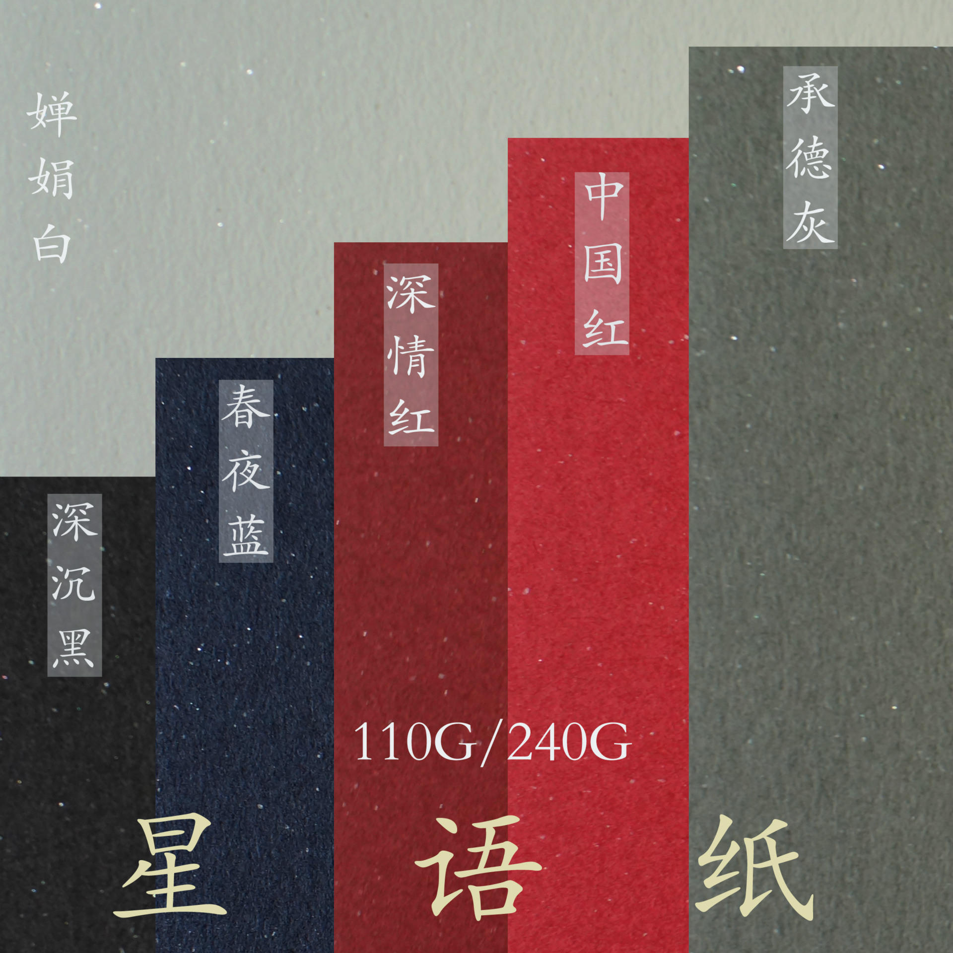 工厂供应平面特种纸 星河星语印刷纸艺术纸110g白色色量大优惠