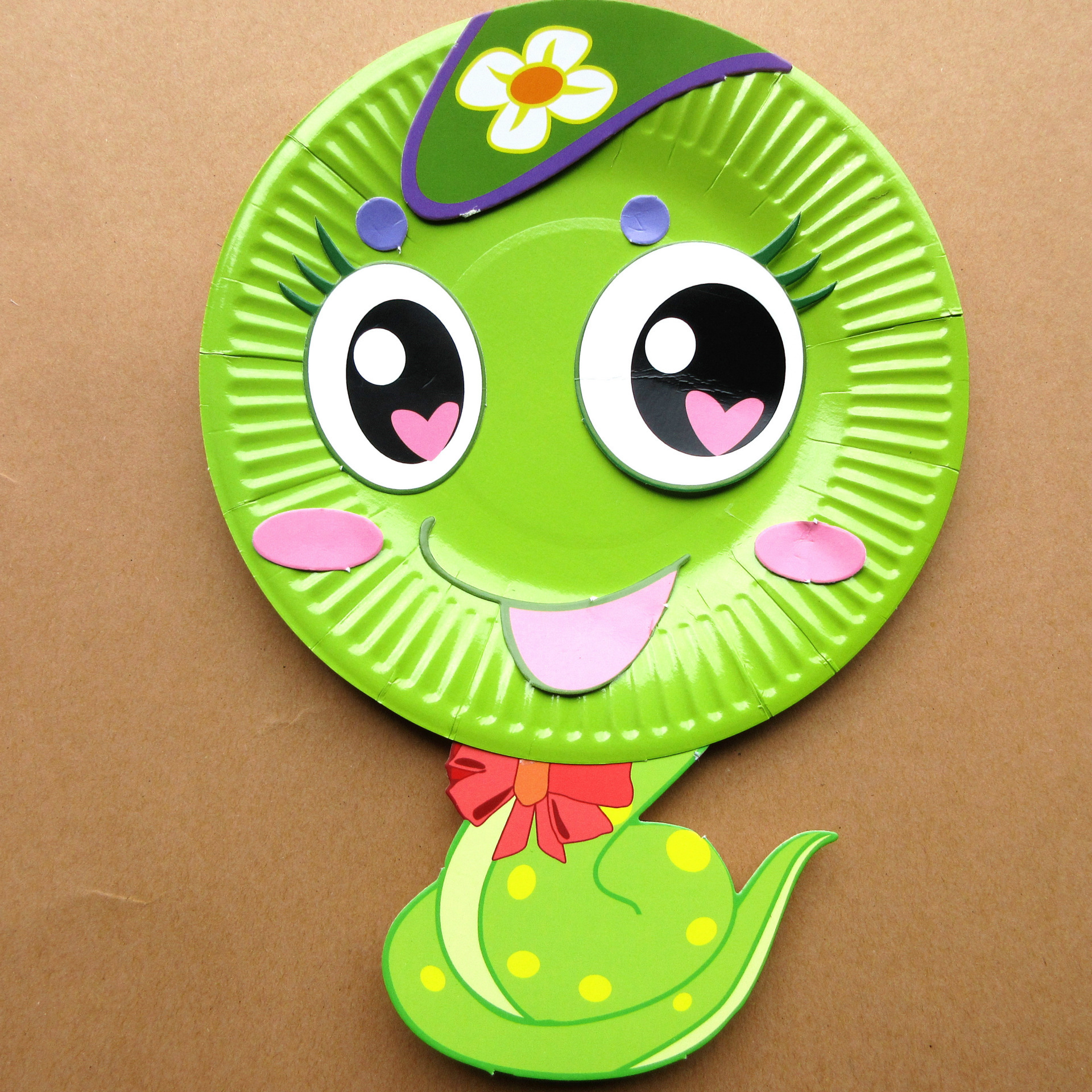 工厂新款 b款小羊 益智儿童diy纸盘贴纸画 幼儿园手工材料礼盒装