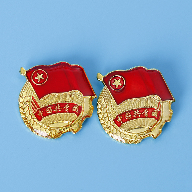 厂家供应 铝合金大型悬挂团徽徽章 中国共青团团徽各规格均可定制