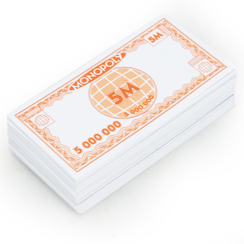 游戏钱币道具儿童玩具豪华版 大富翁游戏棋配件游戏补充纸币批发