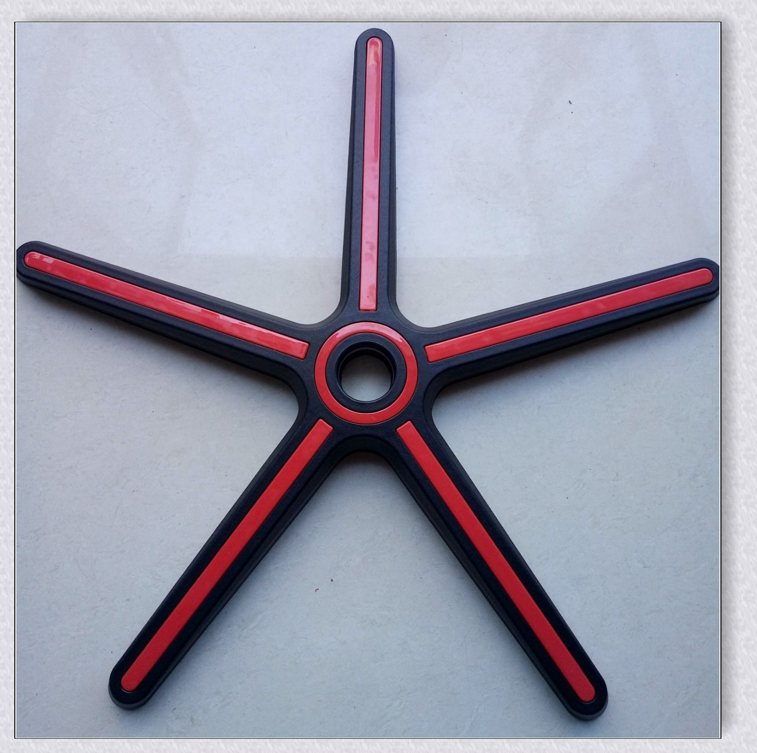 供应bfm1136尼龙五星脚 赛车椅塑料五爪 办公椅脚 滑轮脚五爪脚