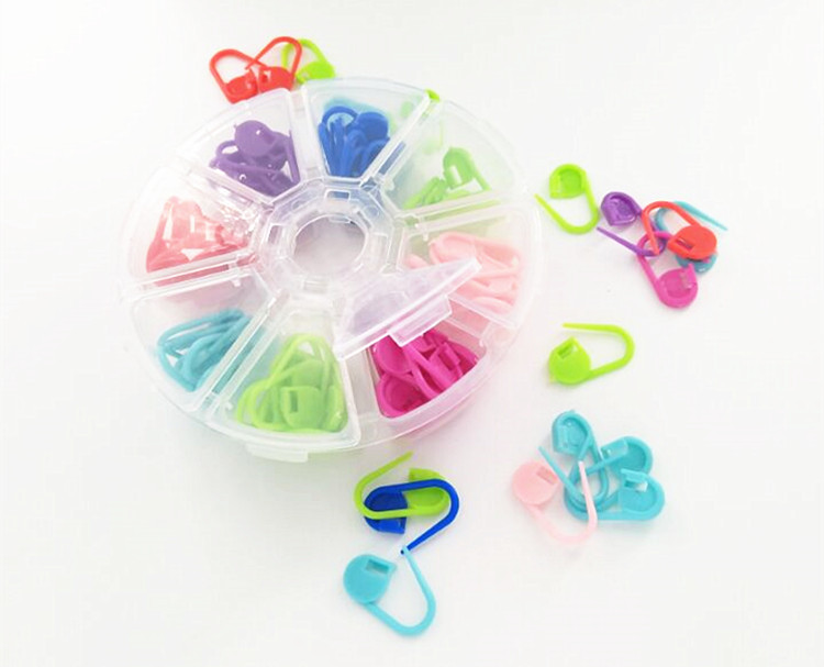 Boxed Plastic Small Button DIY Stitch Marker Wool Sweater Knitting Tool Plastic Needle