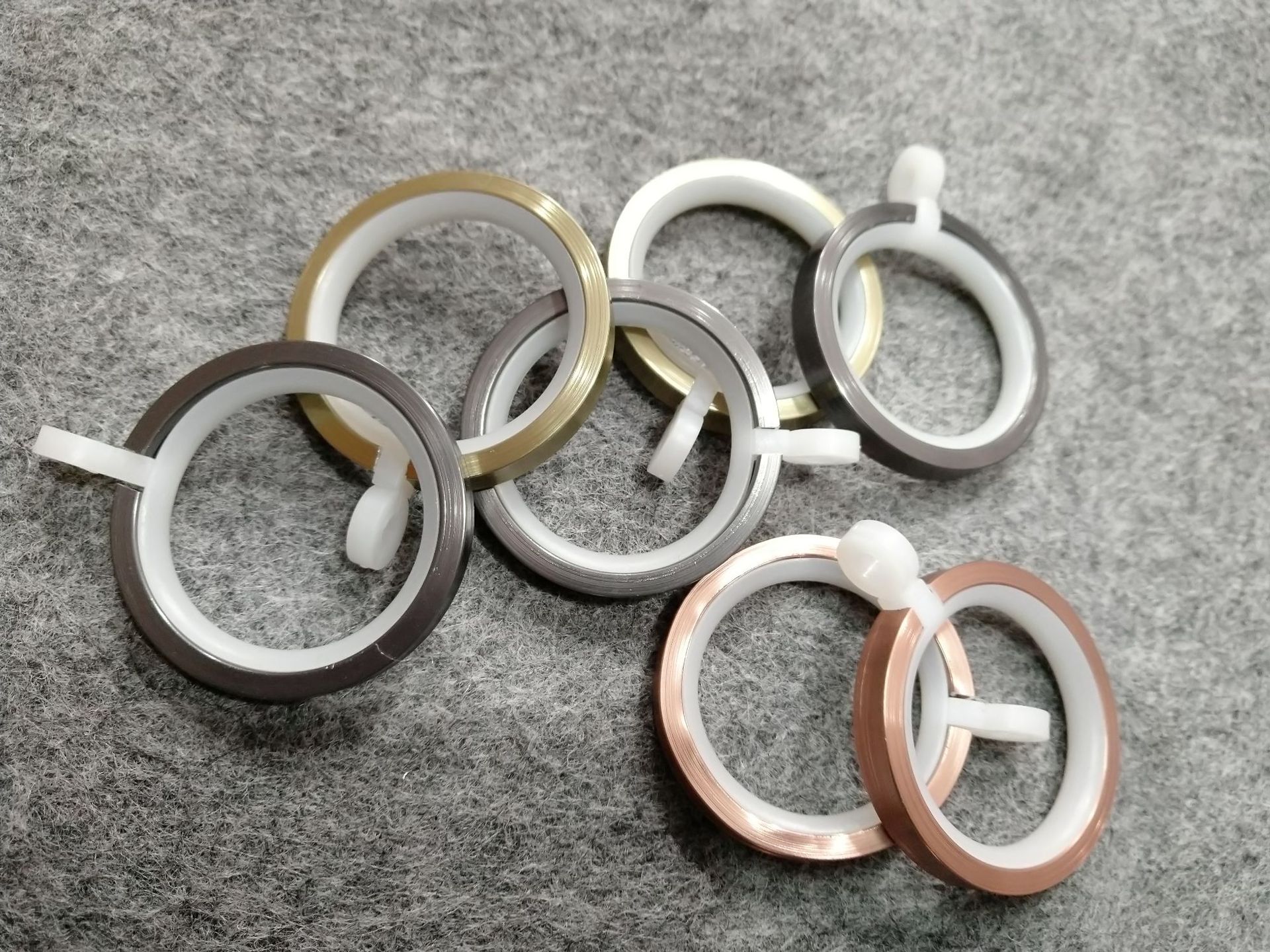 铝合金罗马杆挂圈挂窗帘布圈罗马杆窗帘轨道配件厂家批发直销