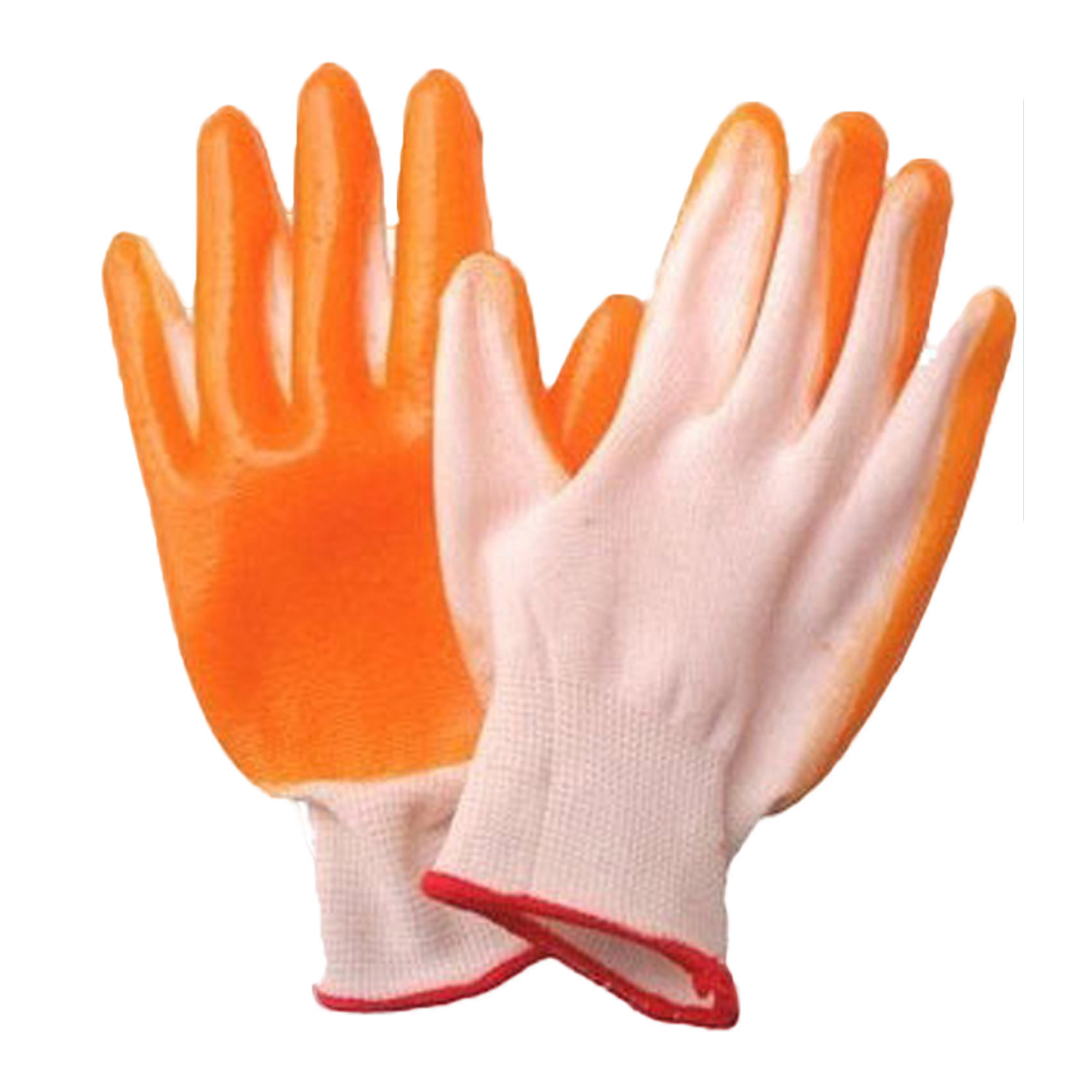 黄胶手套劳保手套 防滑耐磨防油 建筑搬运 pvc全挂防护手套