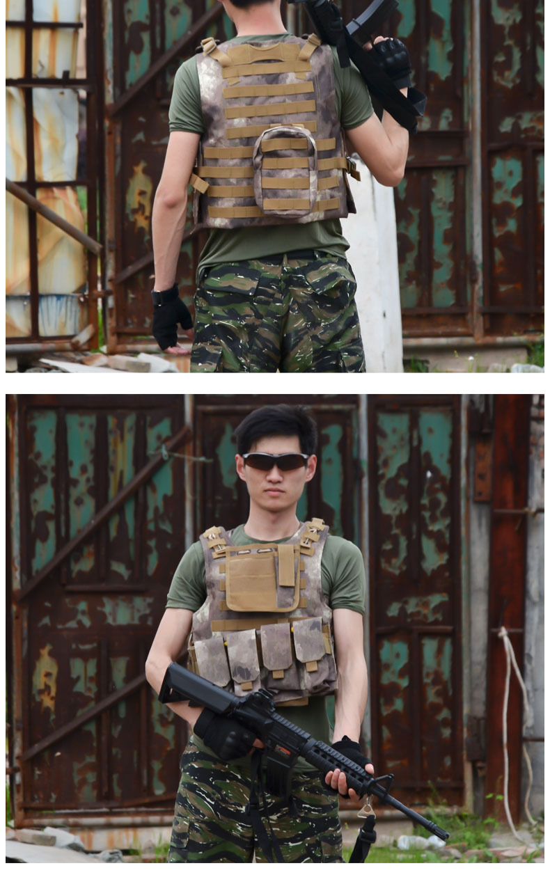 汤姆生两栖战术迷彩背心陆特战术背心特种兵马甲cs野战战术背心