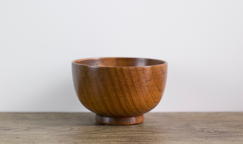 新品简约日式实木小木碗家用碗木质饭碗厂家批发一件代发定制
