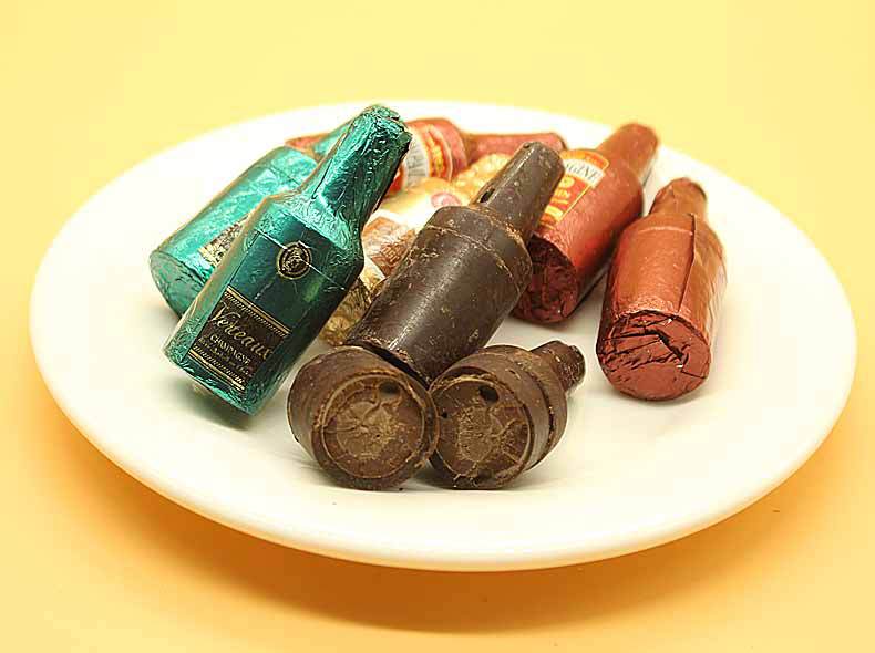 俄罗斯进口酒瓶酒心巧克力夹心巧克力糖果500g喜糖 零食品批发